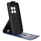 For Meizu Note 16 Pro Magnetic Vertical Flip Leather Phone Case with Buckle(Blue) - 3