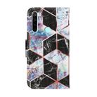 For Xiaomi Redmi Note 8 Coloured Drawing Pattern Horizontal Flip PU Leather Case with Holder & Card Slots & Wallet & Lanyard(Black Marble) - 3