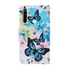 For Xiaomi Redmi Note 8 Coloured Drawing Pattern Horizontal Flip PU Leather Case with Holder & Card Slots & Wallet & Lanyard(Purple Butterfly) - 3