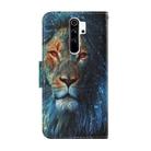 For Xiaomi Redmi Note 8 Pro Coloured Drawing Pattern Horizontal Flip PU Leather Case with Holder & Card Slots & Wallet & Lanyard(Lion) - 3