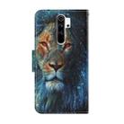 For Xiaomi Redmi Note 8 Pro Coloured Drawing Pattern Horizontal Flip PU Leather Case with Holder & Card Slots & Wallet & Lanyard(Lion) - 3