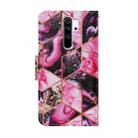 For Xiaomi Redmi Note 8 Pro Coloured Drawing Pattern Horizontal Flip PU Leather Case with Holder & Card Slots & Wallet & Lanyard(Purple Marble) - 3