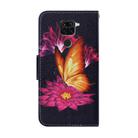 For Xiaomi Redmi Note 9 Coloured Drawing Pattern Horizontal Flip PU Leather Case with Holder & Card Slots & Wallet & Lanyard(Big Golden Butterfly) - 3