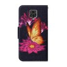 For Xiaomi Redmi Note 9 Pro / 9 Pro Max / 9s Coloured Drawing Pattern Horizontal Flip PU Leather Case with Holder & Card Slots & Wallet & Lanyard(Big Golden Butterfly) - 3