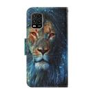 For Xiaomi Mi 10 Lite Coloured Drawing Pattern Horizontal Flip PU Leather Case with Holder & Card Slots & Wallet & Lanyard(Lion) - 3