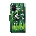 For Xiaomi Mi 10 Lite Coloured Drawing Pattern Horizontal Flip PU Leather Case with Holder & Card Slots & Wallet & Lanyard(Panda) - 3