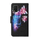 For Xiaomi Mi 10 Lite Coloured Drawing Pattern Horizontal Flip PU Leather Case with Holder & Card Slots & Wallet & Lanyard(Three Fluorescent Butterflies) - 3