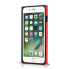 For iPhone 6 Plus Wrist Strap PU+TPU Shockproof Protective Case with Crossbody Lanyard & Holder & Card Slot(Red) - 3