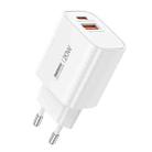 REMAX U187 20W USB and Type-C GaN Fast Charger, Specification:EU Plug(White) - 1