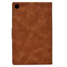 For Samsung Galaxy Tab A7 (2020) T500 Cowhide Texture Horizontal Flip Leather Case with Holder & Card Slots & Sleep / Wake-up(Brown) - 3