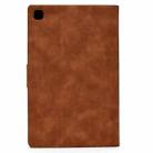 For Samsung Galaxy Tab A7 (2020) T500 Cowhide Texture Horizontal Flip Leather Case with Holder & Card Slots & Sleep / Wake-up(Brown) - 3