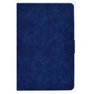 For Samsung Galaxy Tab A7 (2020) T500 Cowhide Texture Horizontal Flip Leather Case with Holder & Card Slots & Sleep / Wake-up(Blue) - 2