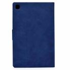 For Samsung Galaxy Tab A7 (2020) T500 Cowhide Texture Horizontal Flip Leather Case with Holder & Card Slots & Sleep / Wake-up(Blue) - 3