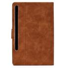 For Samsung Galaxy Tab S8 / Galaxy Tab S7 11.0 T870 Cowhide Texture Horizontal Flip Leather Case with Holder & Card Slots & Sleep / Wake-up(Brown) - 2