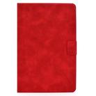 For Samsung Galaxy Tab S8 / Galaxy Tab S7 11.0 T870 Cowhide Texture Horizontal Flip Leather Case with Holder & Card Slots & Sleep / Wake-up(Red) - 2