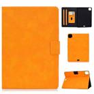For iPad Air 2020 10.9 Cowhide Texture Horizontal Flip Leather Case with Holder & Card Slots & Sleep / Wake-up(Khaki) - 1