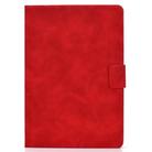 For iPad Air 2020 10.9 Cowhide Texture Horizontal Flip Leather Case with Holder & Card Slots & Sleep / Wake-up(Red) - 1