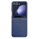 For Samsung Galaxy Z Flip6 Large Window Skin Feel PC Phone Case(Dark Blue) - 1