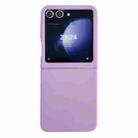 For Samsung Galaxy Z Flip5 Large Window Skin Feel PC Phone Case(Purple) - 1