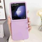 For Samsung Galaxy Z Flip5 Large Window Skin Feel PC Phone Case(Purple) - 2