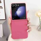 For Samsung Galaxy Z Flip5 Large Window Skin Feel PC Phone Case(Gradient Rose) - 2