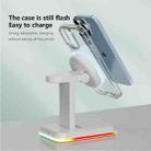 H63 15W 3 in 1 Magnetic Wireless Charger Stand(White) - 2