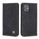 For iPhone 12 mini POLA 008 Series Retro Magnetic Horizontal Flip Leather Case with Holder & Card Slots(Black) - 2
