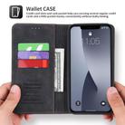 For iPhone 12 Pro Max POLA 008 Series Retro Magnetic Horizontal Flip Leather Case with Holder & Card Slots(Black) - 3