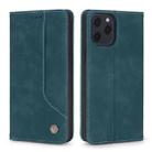 For iPhone 12 Pro Max POLA 008 Series Retro Magnetic Horizontal Flip Leather Case with Holder & Card Slots(Blue) - 2
