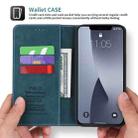 For iPhone 12 Pro Max POLA 008 Series Retro Magnetic Horizontal Flip Leather Case with Holder & Card Slots(Blue) - 3