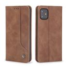 For iPhone 11 POLA 008 Series Retro Magnetic Horizontal Flip Leather Case with Holder & Card Slots(Brown) - 2