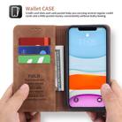 For iPhone 11 POLA 008 Series Retro Magnetic Horizontal Flip Leather Case with Holder & Card Slots(Brown) - 3