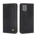 For iPhone 11 Pro Max POLA 008 Series Retro Magnetic Horizontal Flip Leather Case with Holder & Card Slots(Black) - 2