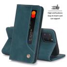 For iPhone 11 Pro Max POLA 008 Series Retro Magnetic Horizontal Flip Leather Case with Holder & Card Slots(Blue) - 6