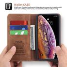 For iPhone X / XS POLA 008 Series Retro Magnetic Horizontal Flip Leather Case with Holder & Card Slots(Brown) - 3