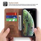 For iPhone XS Max POLA 008 Series Retro Magnetic Horizontal Flip Leather Case with Holder & Card Slots(Brown) - 3