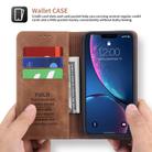 For iPhone XR POLA 008 Series Retro Magnetic Horizontal Flip Leather Case with Holder & Card Slots(Brown) - 2