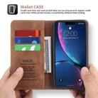 For iPhone XR POLA 008 Series Retro Magnetic Horizontal Flip Leather Case with Holder & Card Slots(Brown) - 3