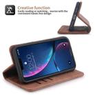 For iPhone XR POLA 008 Series Retro Magnetic Horizontal Flip Leather Case with Holder & Card Slots(Brown) - 3