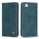 For iPhone 8 / 7 POLA 008 Series Retro Magnetic Horizontal Flip Leather Case with Holder & Card Slots(Blue) - 2