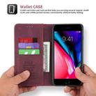 For iPhone 8 Plus / 7 Plus / 6 Plus POLA 008 Series Retro Magnetic Horizontal Flip Leather Case with Holder & Card Slots(Red) - 3