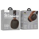 hoco W64 Earl II Wireless Bluetooth Headphones(Brown) - 2