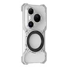For Huawei Pura 80 Pro+ Mechanical Arm Borderless MagSafe Holder Metal Phone Case(Silver) - 2