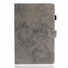 For Samsung Galaxy Tab S8 / Galaxy Tab S7 11.0 T870 Marble Style Cloth Texture Leather Case with Bracket & Card Slot & Pen Slot & Anti Skid Strip(Grey) - 2