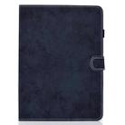 For iPad Air 2022 / 2020 10.9 Marble Style Cloth Texture Leather Case with Bracket & Card Slot & Pen Slot & Anti Skid Strip(Dark Blue) - 2