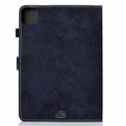 For iPad Air 2022 / 2020 10.9 Marble Style Cloth Texture Leather Case with Bracket & Card Slot & Pen Slot & Anti Skid Strip(Dark Blue) - 3