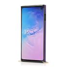 For Samsung Galaxy S10 Plus Wrist Strap PU+TPU Shockproof Protective Case with Crossbody Lanyard & Holder & Card Slot(Purple) - 3