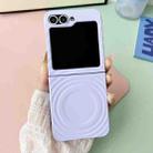 For Samsung Galaxy Z Flip6 / Flip5 Wave Texture MagSafe Skin Feel PC Phone Case(Purple) - 2