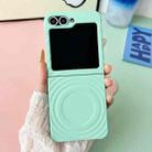 For Samsung Galaxy Z Flip6 / Flip5 Wave Texture MagSafe Skin Feel PC Phone Case(Mint Green) - 2
