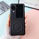 For OPPO Find N3 Flip Wave Texture MagSafe Skin Feel PC Phone Case(Black) - 2